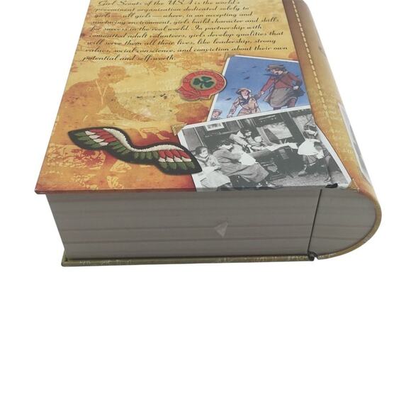 Girl Scouts Reflections Book Shaped Tin Keepsake Box Vintage Style - Picture 4 of 8